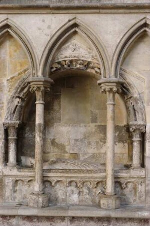 Frankreich. Haute Normandie. Seine Maritime. Rouen. Cathedrale Notre Dame. Gotik. Liegefigur Richard Löwenherz. Ende 13 Jahrhundert