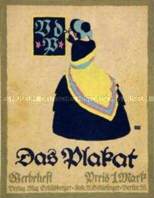 Das Plakat. Mitteilungen des Vereins der Plakatfreunde, 5. Jahrgang 1914, Werbeheft (Null-Nummer)