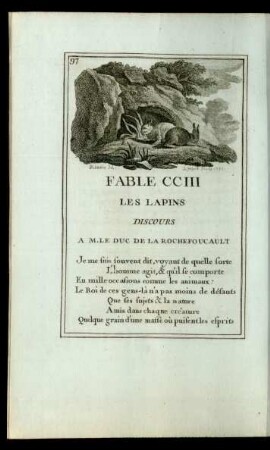 Fable CCIII. Les Lapins.