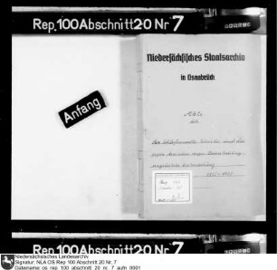 Untersuchung gegen Schlossverwalter Schreiber wegen Veruntreuung