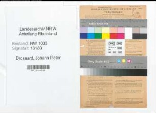 Entnazifizierung Johann Peter Drossard , geb. 14.07.1921 (Schlosser)