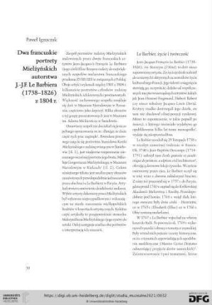 26: Dwa francuskie portrety Miel¿yńskich autorstwa J.-J. F. Le Barbiera (1738–1826) z 1804 r
