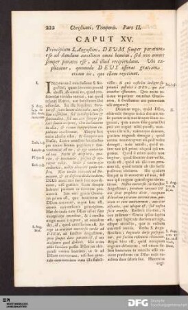 Caput XV. Principium S. Augustini, DEUM semper paratum, esse ad dandum auxilium omni homini, sed non omnes...
