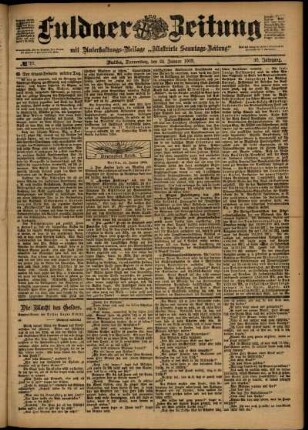Ausgabe vom Donnerstag, den 22. Januar 1903.