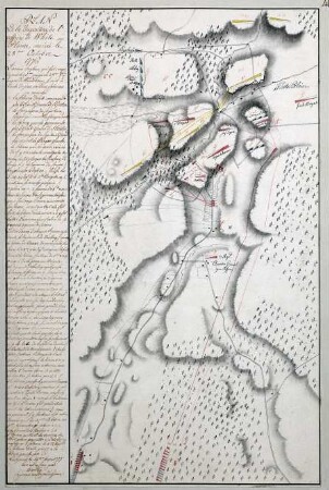WHK 28 Nordamerikanische Kriege von 1775-1782: Plan der Stellungen auf den White-Plaine am 28. Oktober 1776