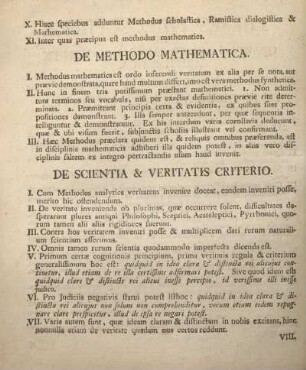 De methodo mathematica.