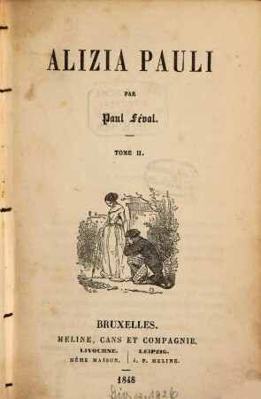 Alizia Pauli : Par Paul Féval, 2