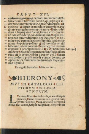 Hieronymus In Catalogo Scriptorum Ecclesiasticorum.