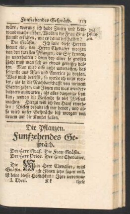 Die Pflanzen. Funfzehendes Gespraech.