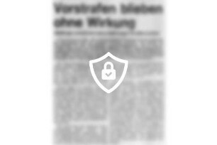 Vorstrafen blieben [Name maskiert]