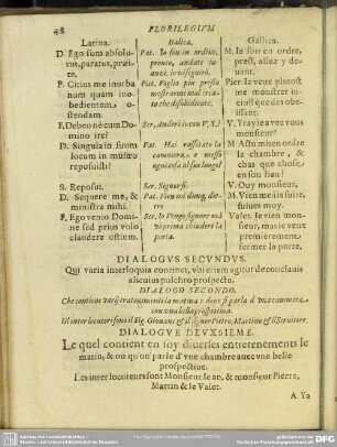 Dialogus Secundus