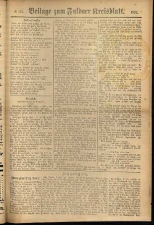 Zweite Ausgabe vom Dienstag, den 25. Dezember 1894.