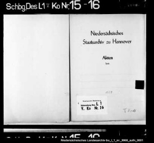 Verzeichnis der bestellten Ländereien des Amtshofes
