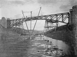 Mittellandkanal im Bau