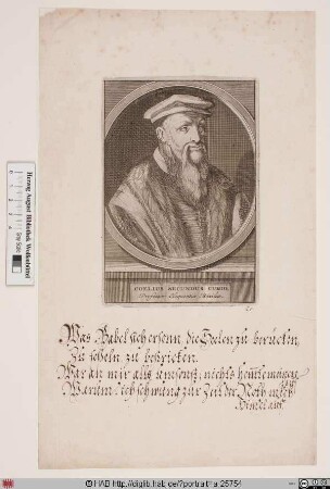 Bildnis Celio Secondo Curione (lat. Caelius Secundus Curio)