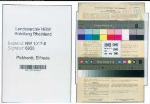 Entnazifizierung Elfriede Pickhardt , geb. 05.05.1898 (Post)