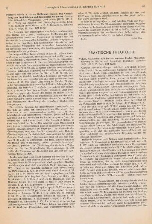 68-69 [Rezension] Wilken, Waldemar, Ein Betrieb namens Kirche