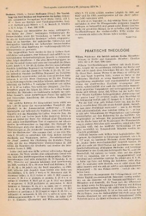 68-69 [Rezension] Wilken, Waldemar, Ein Betrieb namens Kirche