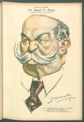 Dr. Angel D. Rojas, gobernador electo de San Juan - [Caricatura]