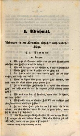Sammlung arithmetischer und algebraischer Aufgaben, 2