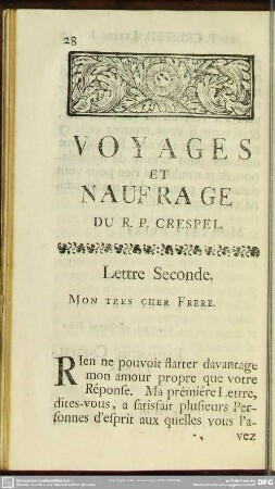 Lettre Seconde
