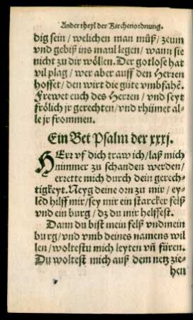 Ein Bet Psalm der xxxi.