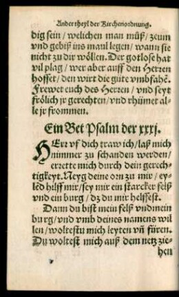 Ein Bet Psalm der xxxi.