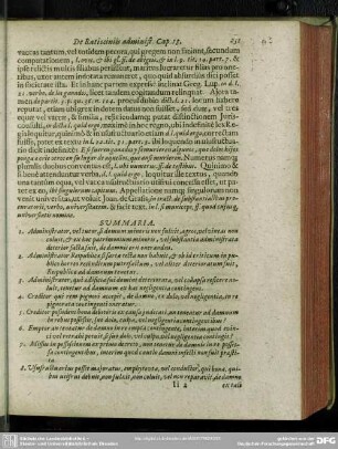 Caput XIX. Damnis ex malitia, vel negligentia, quando administratores onerandi?