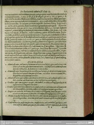 Caput XIX. Damnis ex malitia, vel negligentia, quando administratores onerandi?