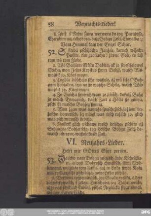 VI. Neujahrs-Lieder.