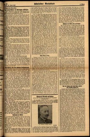 Zweite Ausgabe vom Mittwoch, den 29. April 1942.