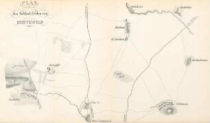 Plan des Schlachtfeldes von Breitenfeld
