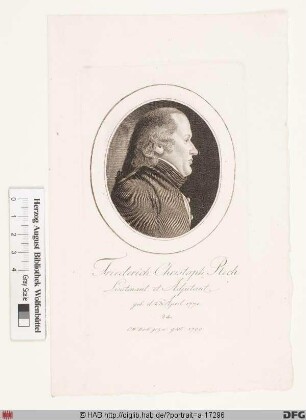 Bildnis Friedrich Christoph Rech