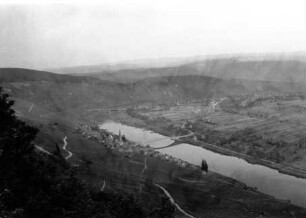 Mosel vor Ausbau bei Piesport