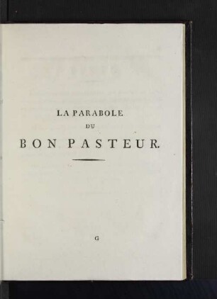 La Parabole Du Bon Pasteur.