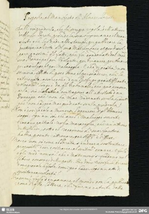 [Text 2: Antwort auf die Bittschrift mit Bezug auf das Fehlverhalten des Francesco Bembo (Abschrift)]