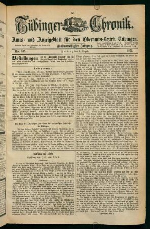 1. August (Nro. 165) - 7. August (Nro. 170)