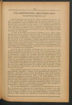 Industrias nacionales : Colaboración universitaria
