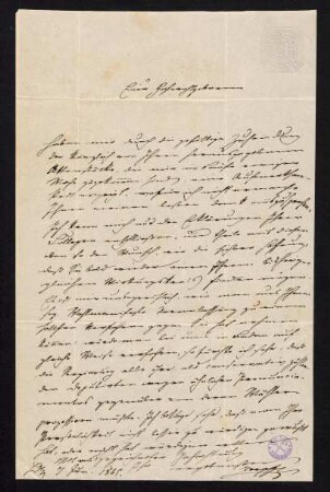 Brief vom 7. Juni 1865