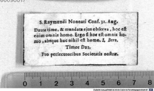 S. Raymundi Nonnati Conf. 31. Aug.