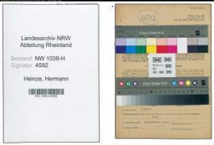 Entnazifizierung Hermann Heinze , geb. 27.02.1899 (Beamter)