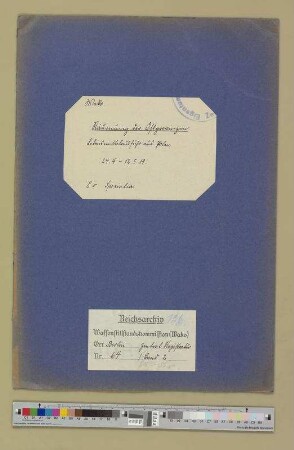 Räumung der Ostgebiete. - Rücknahme deutscher Instrukteure und Agenten. - Freier Zugang zu den Ostgebieten. - Auslieferung der russischen Schiffe: Lebensmittelzufuhr aus Polen