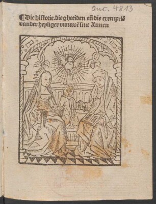 Historie getijden en exempelen van S. Anna