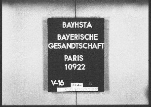 Schmitt, John, Dr. phil., Entleihung einer griechischen Handschrift aus der Nationalbibliothek in Paris
