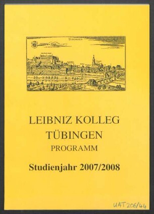 Studienprogramm Studienjahr 2007/2008