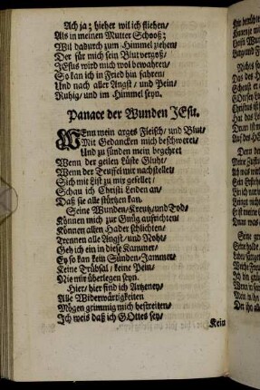 Panace der Wunden JEsu
