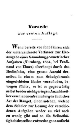 Vorrede zur ersten und zweiten Auflage.