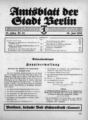 1935,24: Nr. 24, 16. Juni 1935