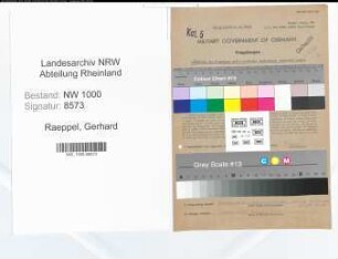 Entnazifizierung Gerhard Raeppel, geb. 22.10.1910 (Zugfuehrer)