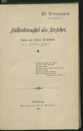 Höllenbreughel als Erzieher